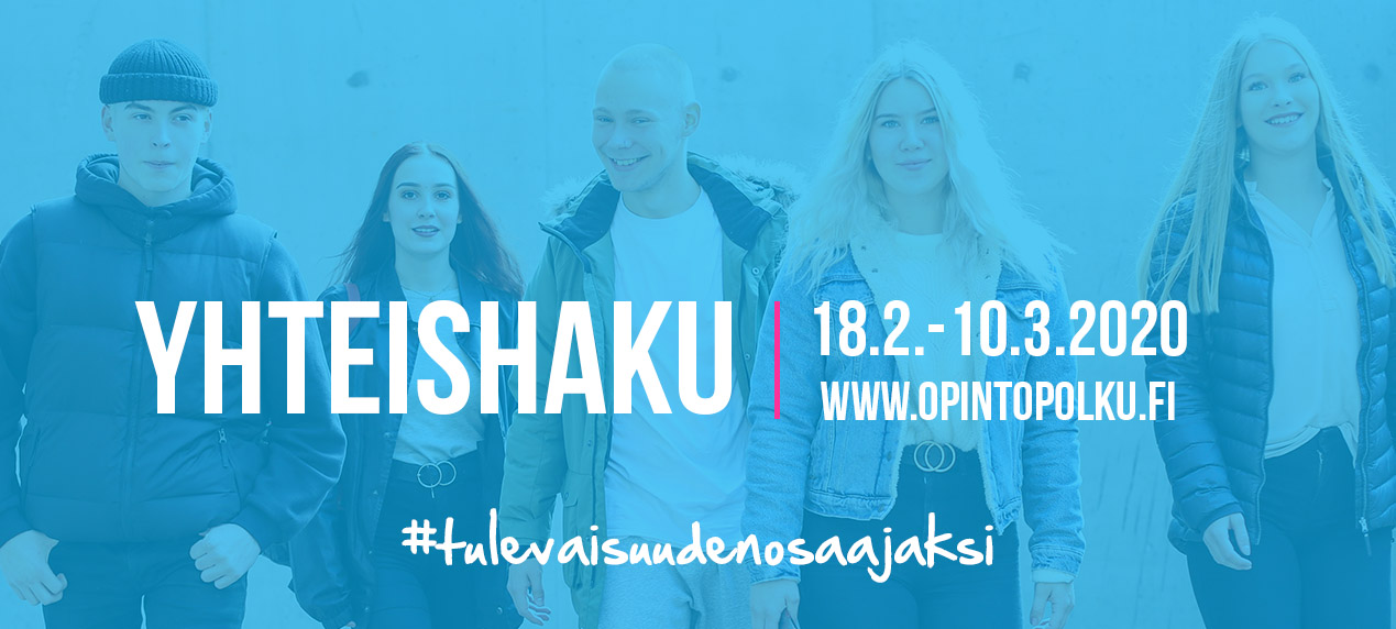 Yhteishaku 18.2.-10.3.2020  #tulevaisuudenosaajaksi