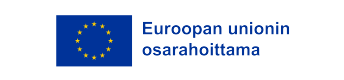 EU:n logo tekstillä: Euroopan unionin osarahoittama