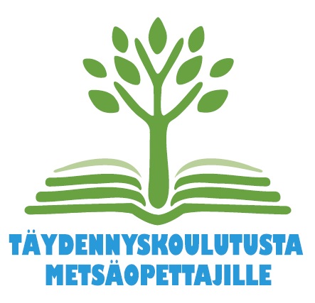 Täydennyskoulutusta metsäopettajille -hankkeen logo.
