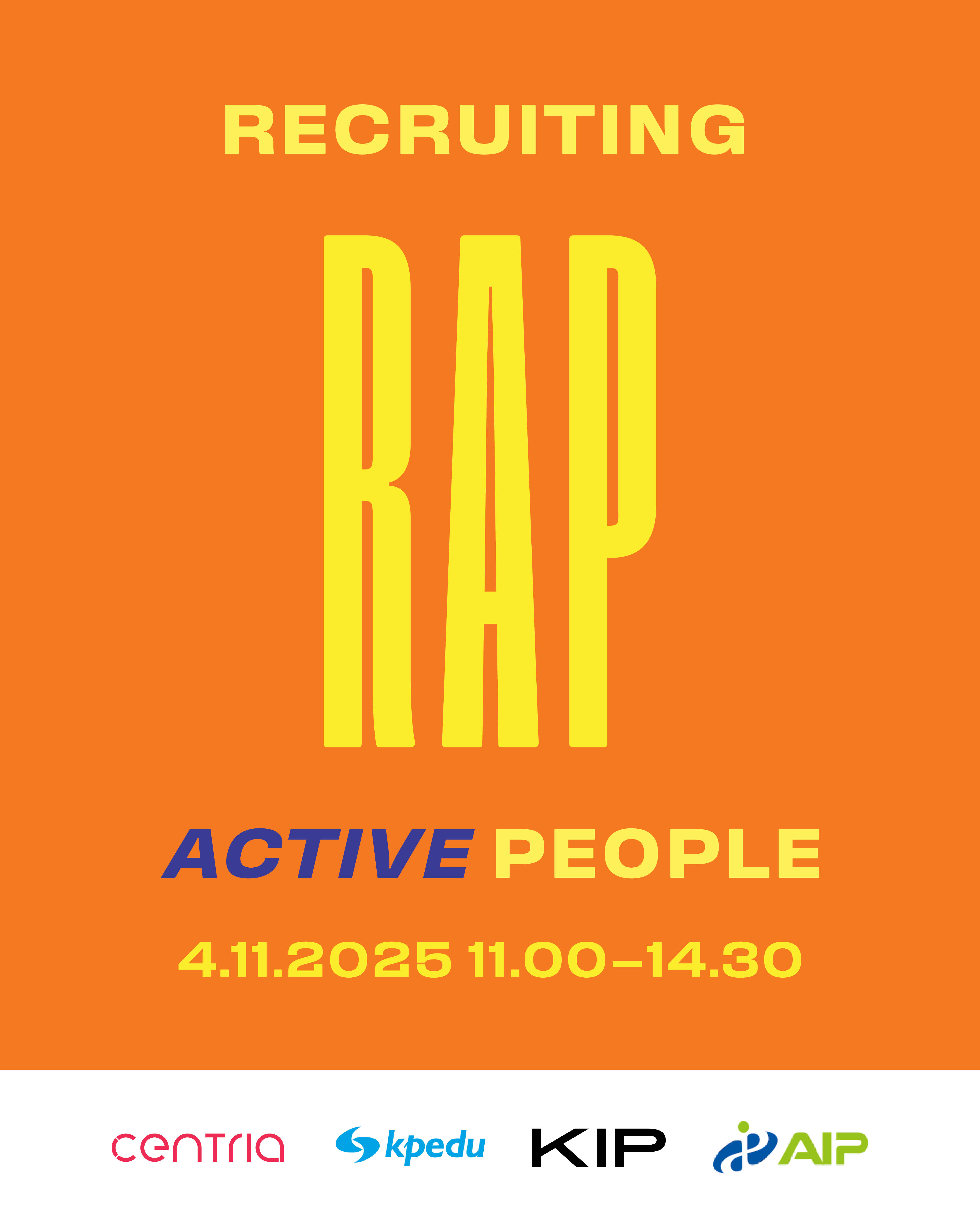 Recruiting Active People 2025 banneri