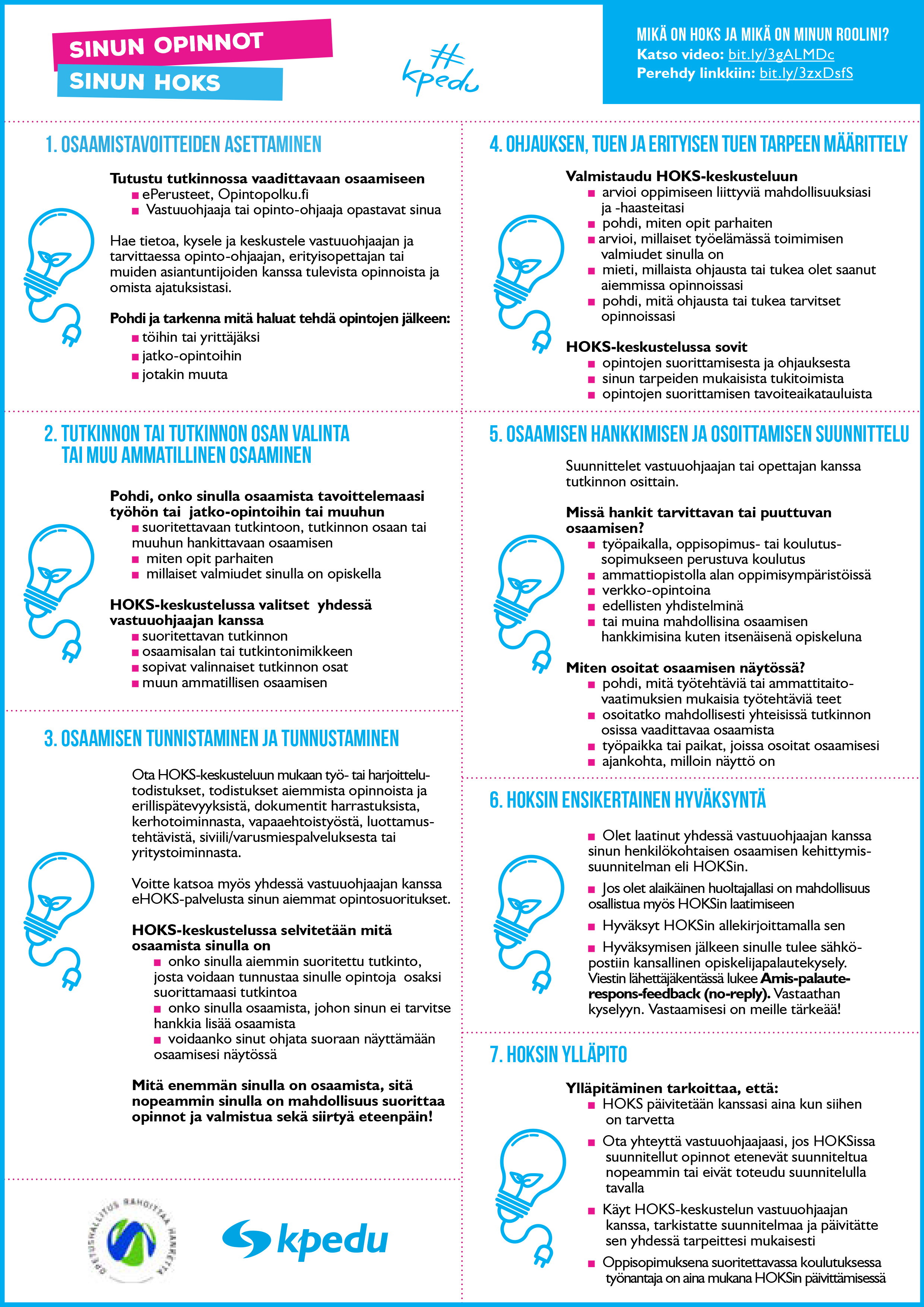 Kuvassa HOKS-prosessi kuvattuna. Sama tiedosto löytyy sivun alaosasta pdf-tiedostona.