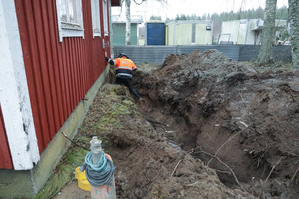 Tuomas kaivuutoissä.