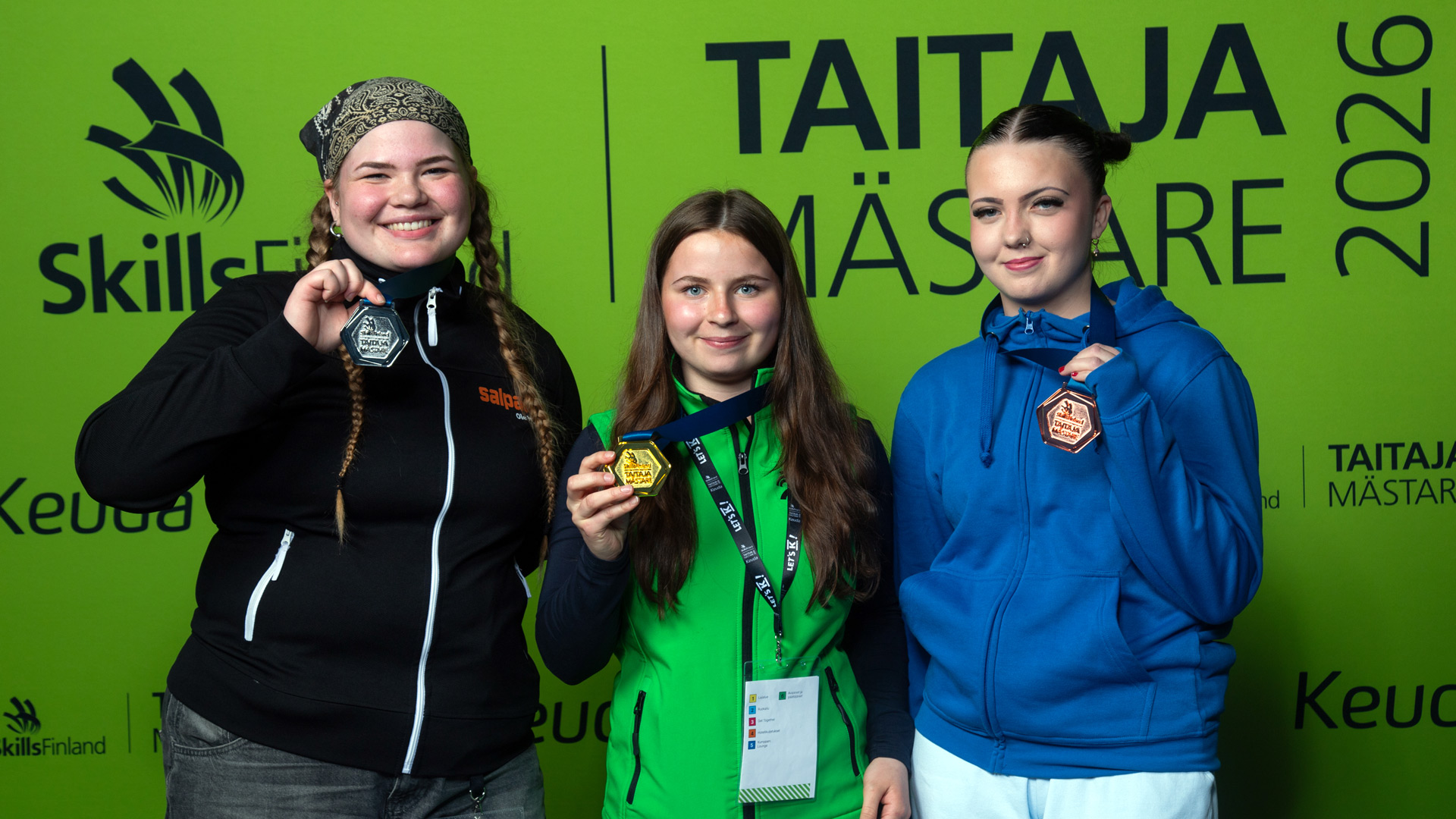 Taitaja-kisojen mitalistit Hevostenhoito-lajissa