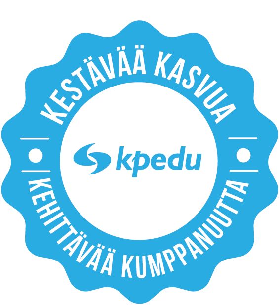 Kpedu leima Kestävää kasvua | Kehittävää kumppanuutta