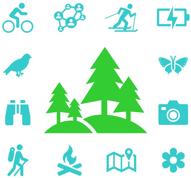 Visit metsä -hankkeen logo
